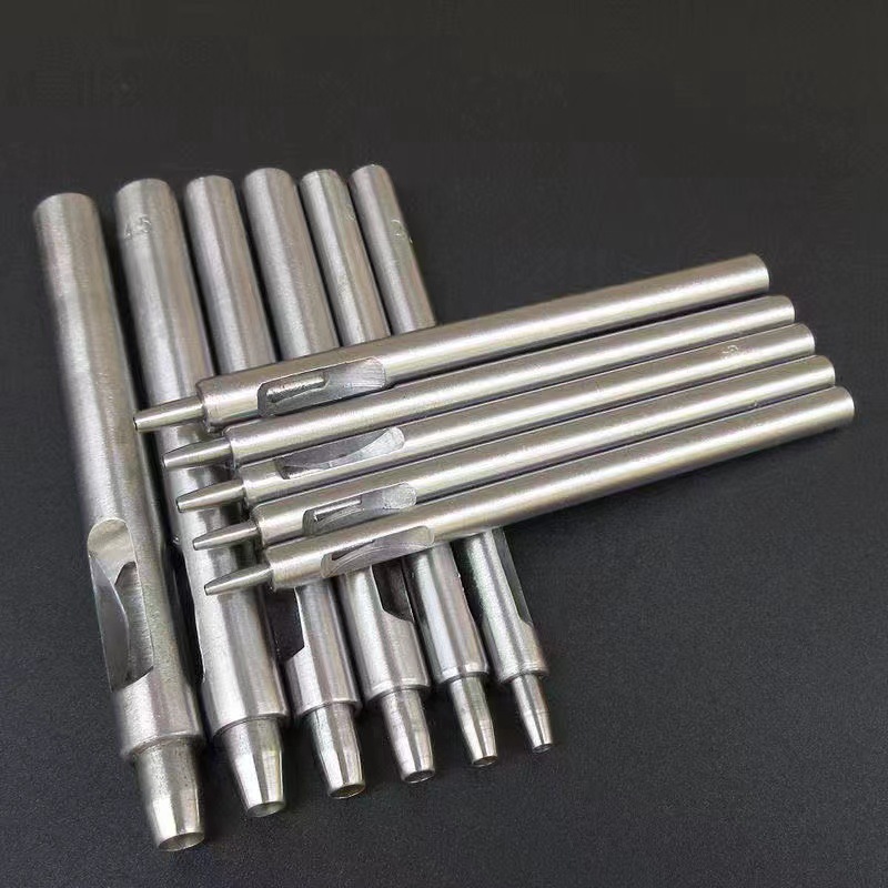 New power DIY tool 0.5-5mm leather punching round punching set leather carving punching tool 10PCs multi-Specification
