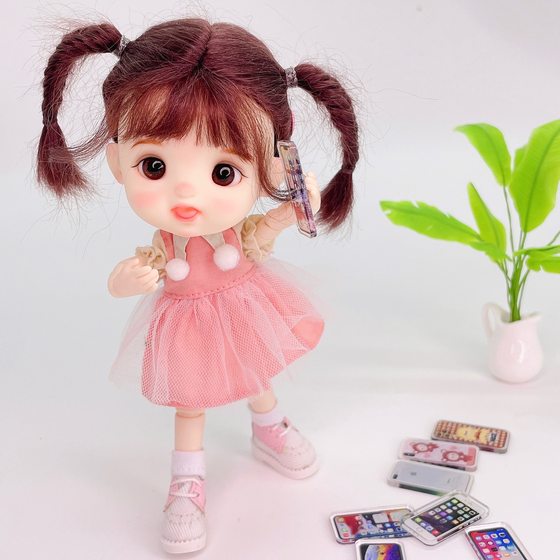 1:12 doll house decoration DIY small mobile phone model decoration resin BJD telephone soldier accessories can not be used