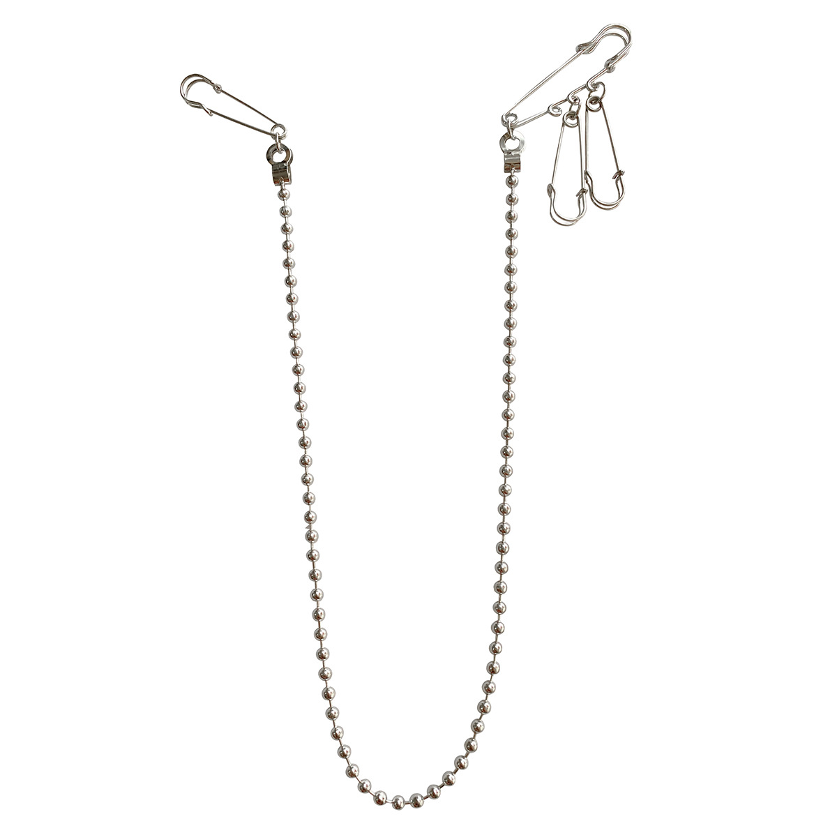 Multi-purpose Pin Buckle Brooch Women's Super Cool Metal Chain Hip Hop Pants Chain Men's Trendy Street Accessories Neutral Style
