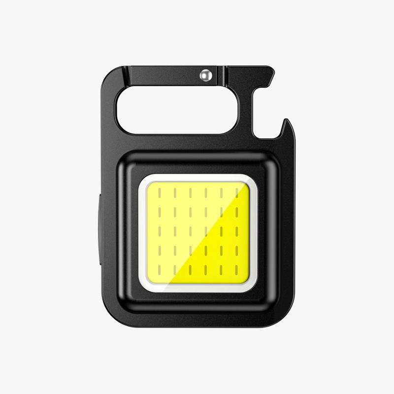 Hot Mini keychain light TYPE-C rechargeable portable light outdoor strong magnetic work light keychain flashlight