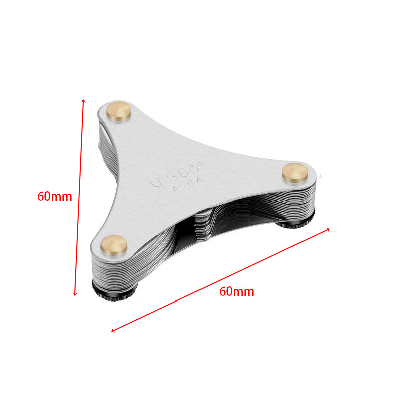 U.S. Metric and Imperial Thread Gauge 55 ° Imperial Thread Gauge Rib Template Gauge Gauge