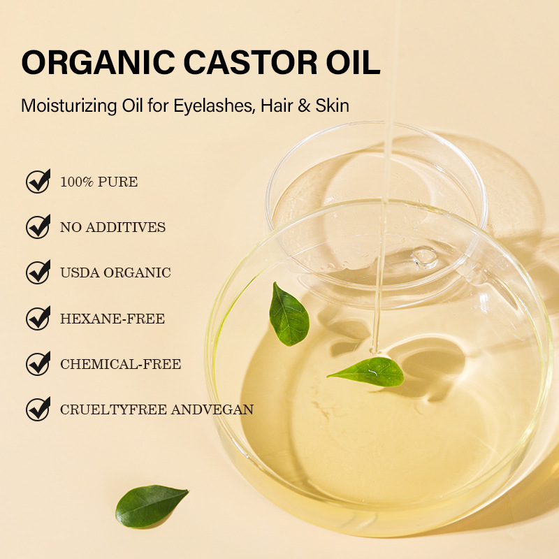 Cross border Castor Oil Castor Oil skin care massage base Oil hair eyebrow eyelash care organic Castor Oil