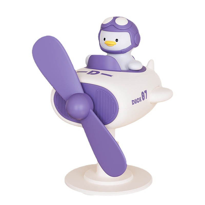 New Duck small fan screen small fan dormitory office desktop home usb mute screen fan