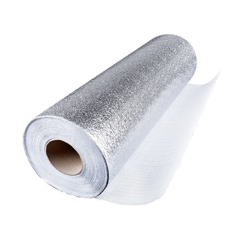 Thickened moisture-proof aluminum foil paper waterproof high temperature resistant stove cabinet stickers self-adhesive anti-oil stickers kitchen tin paper stickers