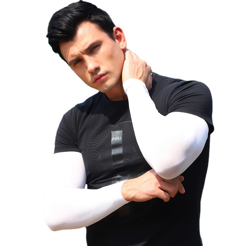 Sunscreen Ice Silk Summer Sleeve Men's Plus Size Loose Arm Gloves Summer Arm Sleeve Sleeve Arm Ice