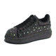 European goods full Diamond women's fashion 2023 Summer ultra-fiber breathable sports casual skate shoes fashion all-Match platform women's shoes