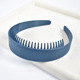 4# painted blue wide tooth hairband