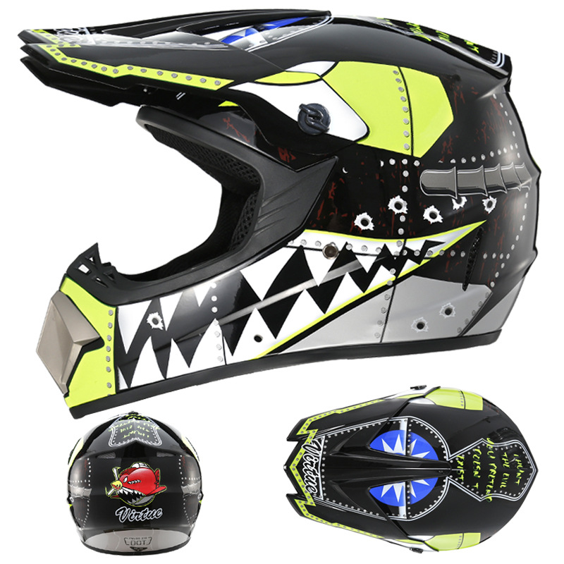 Foreign trade exclusive electric car Beach cross-country helmet mountain speed drop cool full helmet children and teenagers go kart helmet