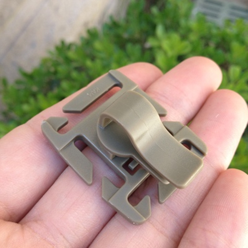 Water bag clip angle adjustable universal water bag tube water pipe clip with MOLLE webbing safety buckle