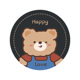 Mouse Pad small size Round Office Computer Laptop Girl's Cute Cartoon Non-Slip Wrist Table Mat Washable