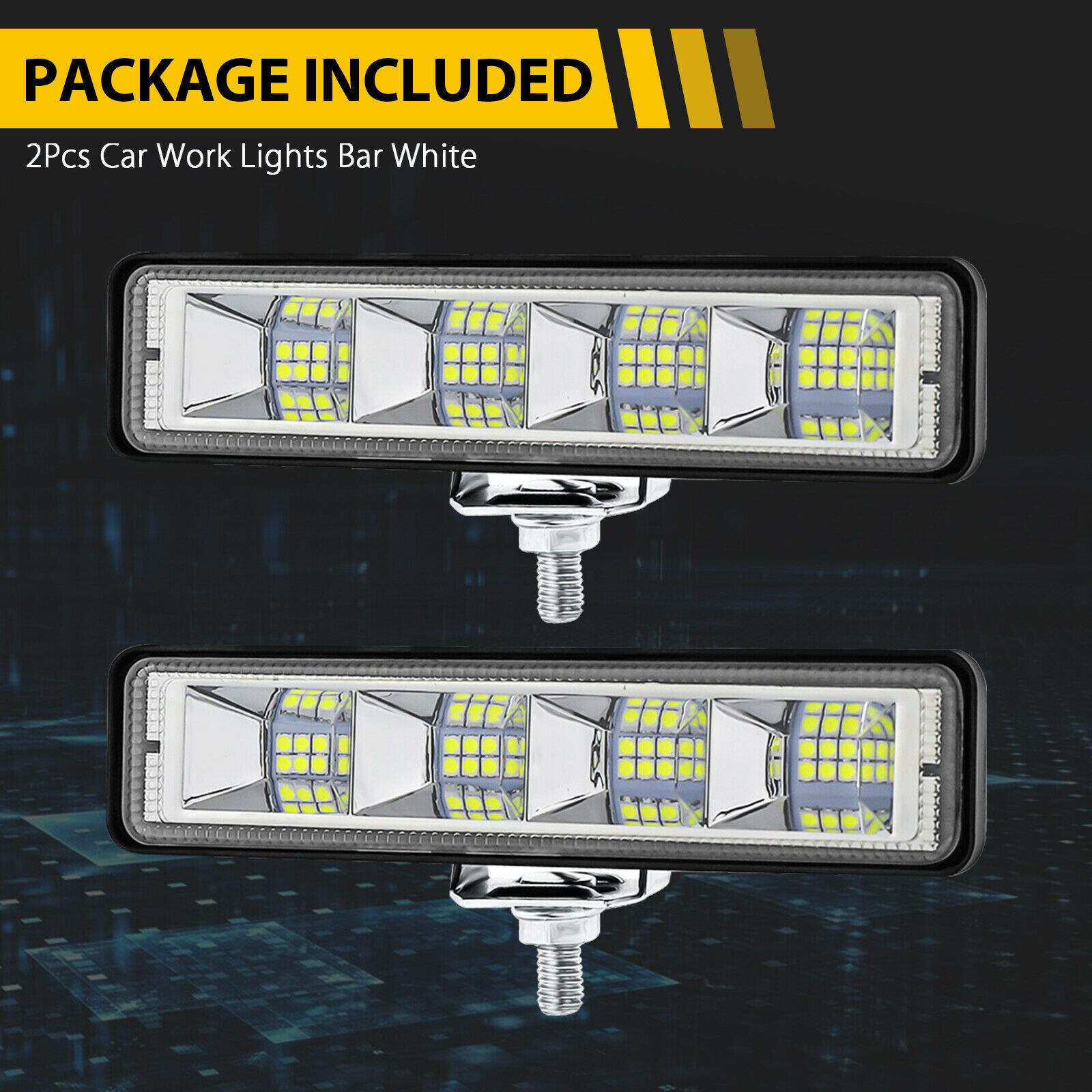 New one-line LED work light Inspection light 24LED 72W spotlight off-road vehicle light spotlight auxiliary light