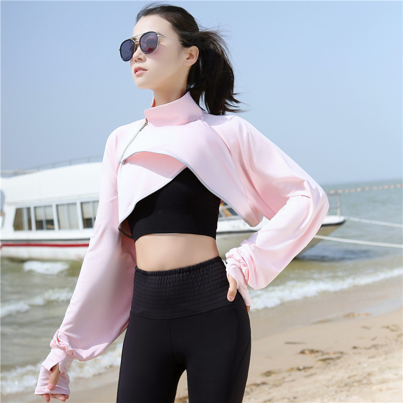 Sunscreen Clothing Women's Anti-ultraviolet Summer 2022 New Cardigan Outer Wear Thin Ice Silk Outdoor Breathable Sunscreen Clothing Shawl