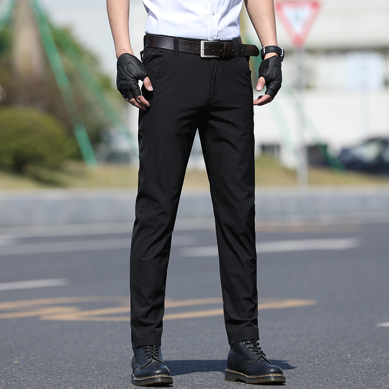Tactical Pants Men's Summer Casual Pants Straight Slim-fit Thin Sports Outdoor Business Anti-wrinkle Quick-drying Trousers