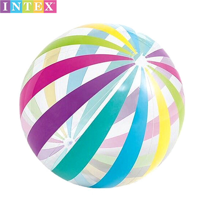 Original genuine goods INTEX striped beach ball beach ball inflatable handball 59065 inflatable diameter 71CM