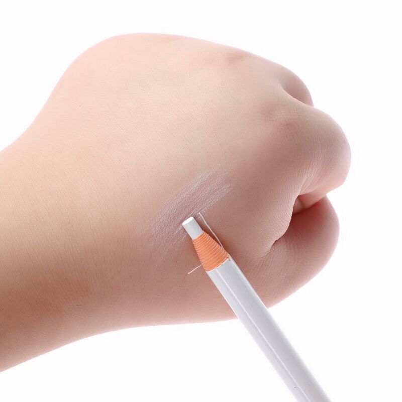 In stock NILAI white eyebrow pencil tattoo embroidery White positioning drawing eyebrow pencil makeup special design