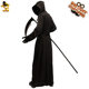 Big male black devil Halloween costume ghost festival sickle monster role play costume death stage performance costume