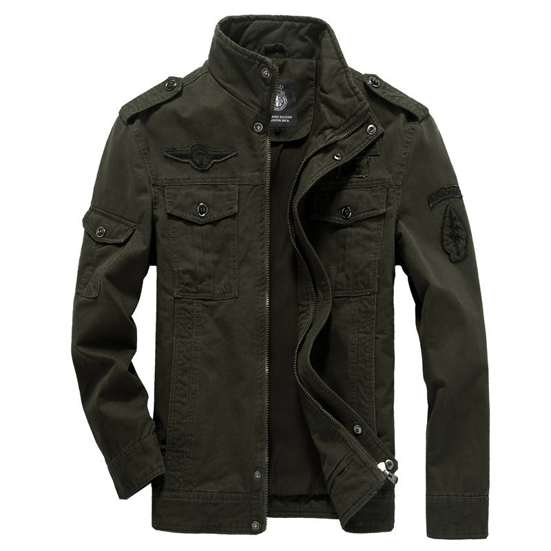 2024 Outdoor Spring and Autumn Cross-border Foreign Trade Amazon AliExpress Spring and Autumn Jacket Men's Military Cotton Jacket Men's Wear