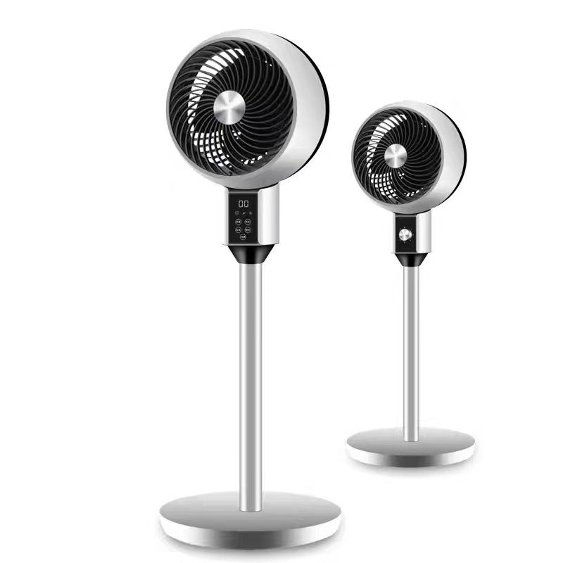 Air circulation fan remote control timing desktop electric fan floor household mute 3D vertical turbine convection fan