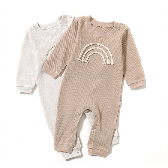 Cross-border Class A baby conjoined Harbin clothes spring and autumn baby conjoined clothes newborn bag fart clothes climbing clothes infant clothing