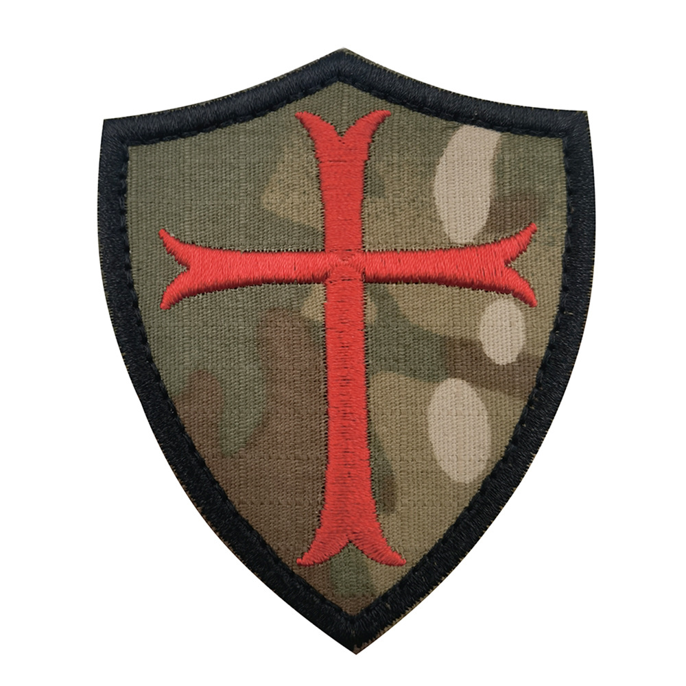 Haike Cross-border Source Europe Templar Crusader Velcro Embroidered Armband Tactical Morale Patch