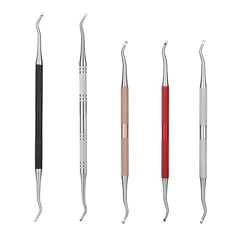 Stainless steel nail removal device toenail nail insertion double nail removal device nail groove cleaning nail dirt gap nail removal device