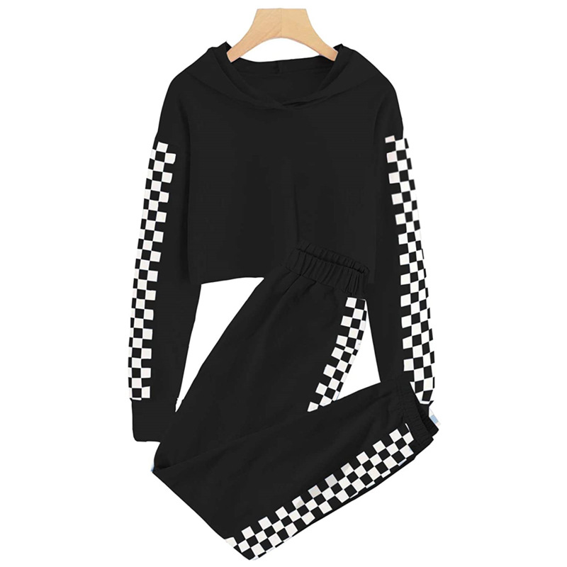 2022 Spring and Autumn New European and American cross-border children's suit hooded pullover vests Amazon wish children's clothing wholesale