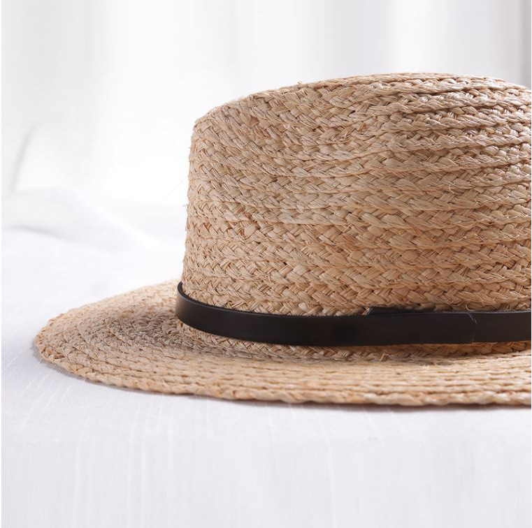 Lafite Men's and Women's Three-color Jazz Hat Top Hat Mid-brim Beach Top Hat Sunshade Breathable Belt Decorative Straw Hat