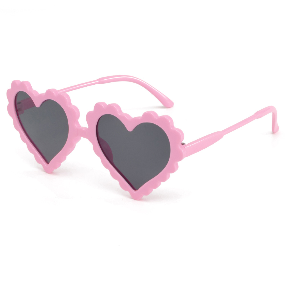 ins Korean Children's Concave Shape All-Match Love Sunglasses for Boys and Girls Anti-UV Glasses Internet Celebrity Sunglasses
