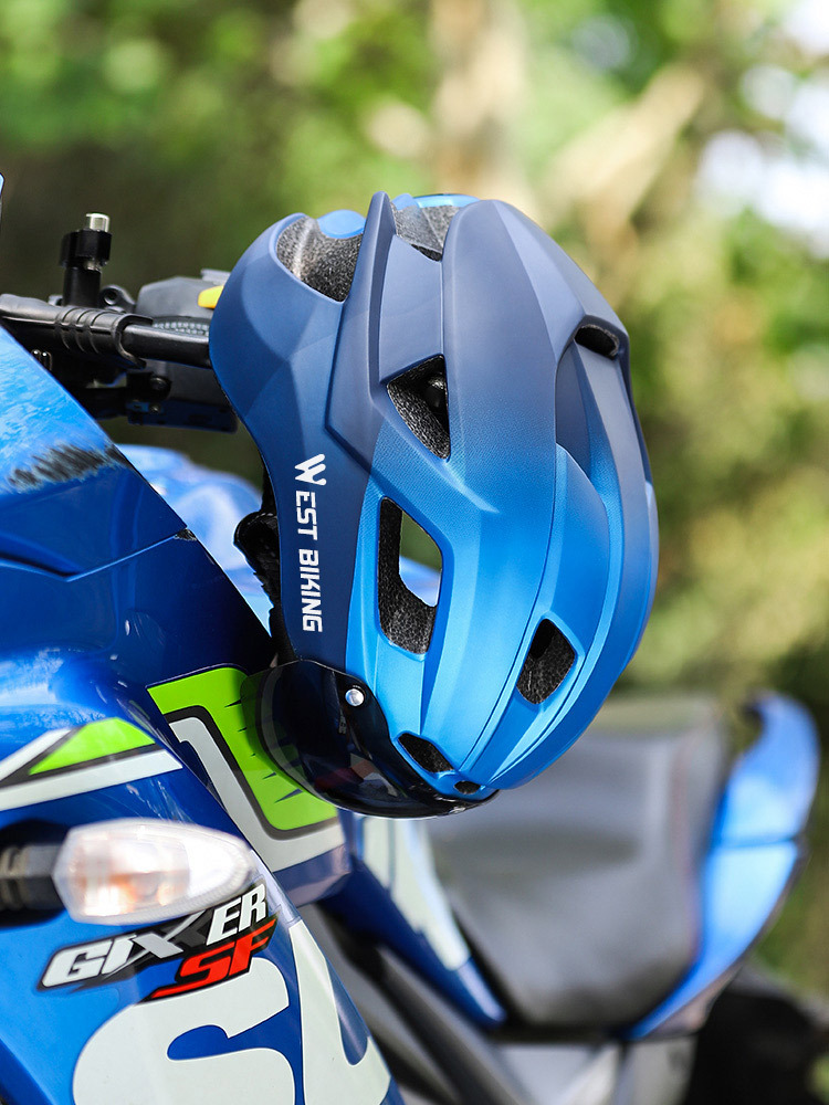 WEST BIKING jāšanas ķivere integrēta molding ķivere ar aizsargbrilles kalnu ceļu velosipēda ķiveres aprīkojumu_voghion.com