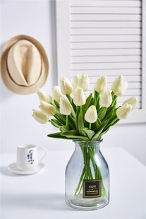 Simulation PU Tulip high-end PU artificial flowers artificial decorative flowers, wedding home furnishings props