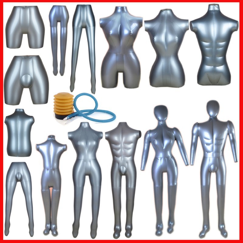 Clothing store inflatable human body men and women full body half body lower body human table dummy photo model props PVC