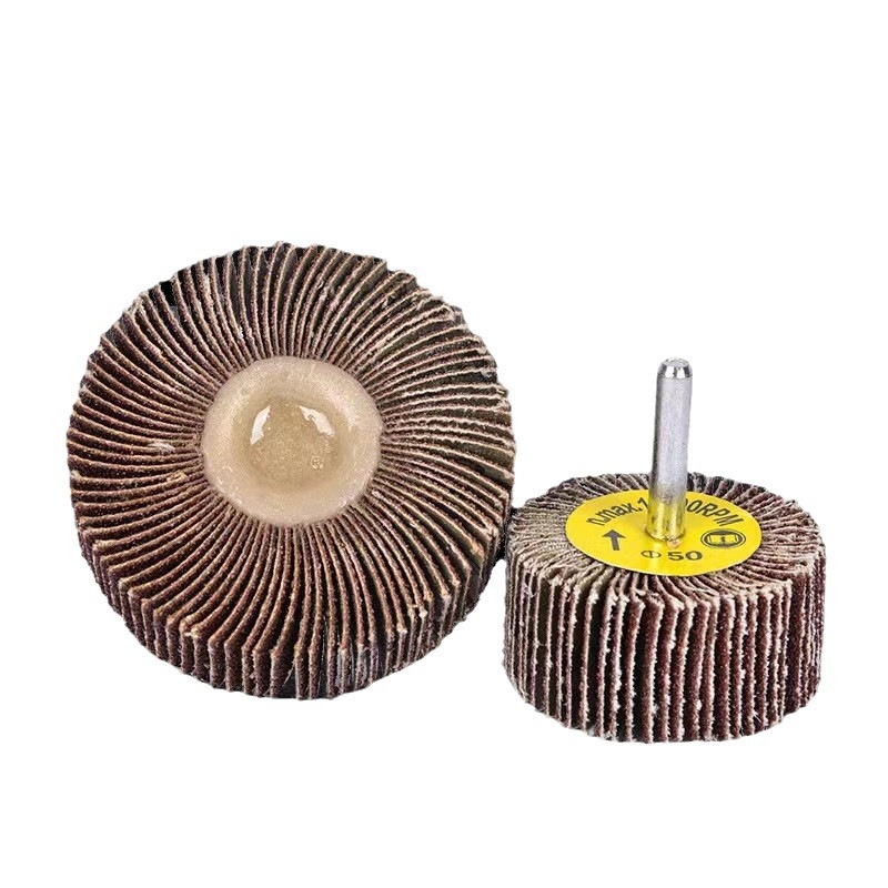Impeller with handle impeller grinding head abrasive cloth wheel polishing grinding straight mill internal mill electric grinding abrasive paper abrasive cloth grinding head