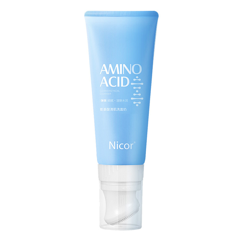 Nicor Nokaya Amino Acid Brush Facial Cleanser 120ml Oil Control Amino Acid Facial Cleanser for Men and Women