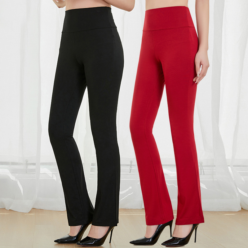 Modal yoga pants high waist dance practice pants women's sports fitness slim dance pants micro-pants manufacturers wholesale