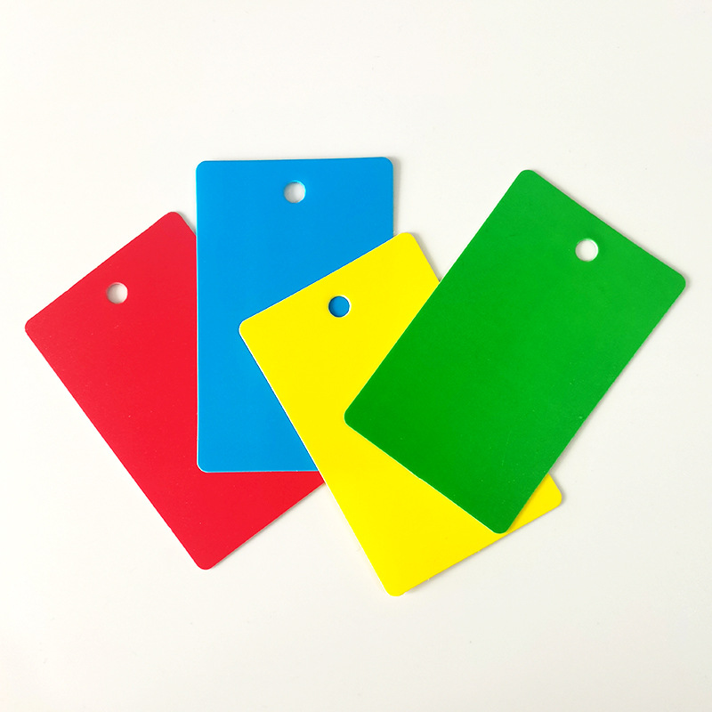 Blank price tag PVC price tag plastic with hole marked price tag card supermarket tag price card