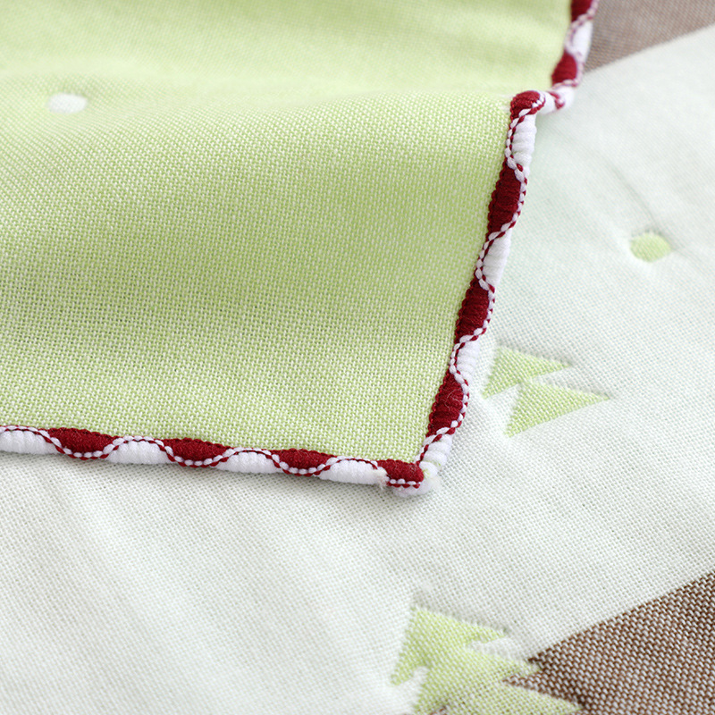 25*50cm cotton children's towel cotton jacquard 6 six layer gauze children's towel factory direct baby wash towel