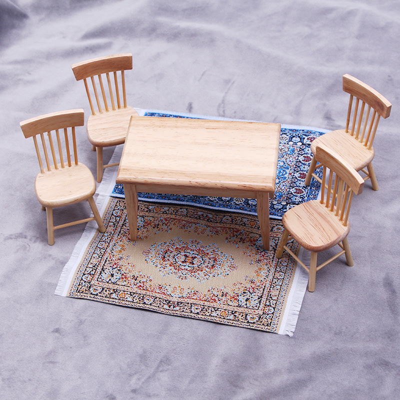 Doll House dollhouse mini Ground mat miniature scene decoration Turkey carpet 17*10cm