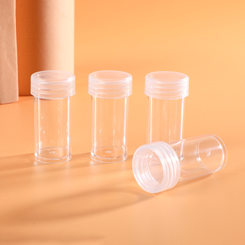 New transparent plastic cans simple sundries storage bottles with lid supermarket candy packaging plastic cans spot wholesale