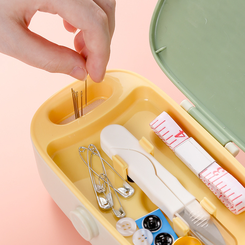 New Household Multifunctional Sewing Storage Box Portable Sewing Sewing Bag Set Hand Sewing Needle Storage Box Wholesale