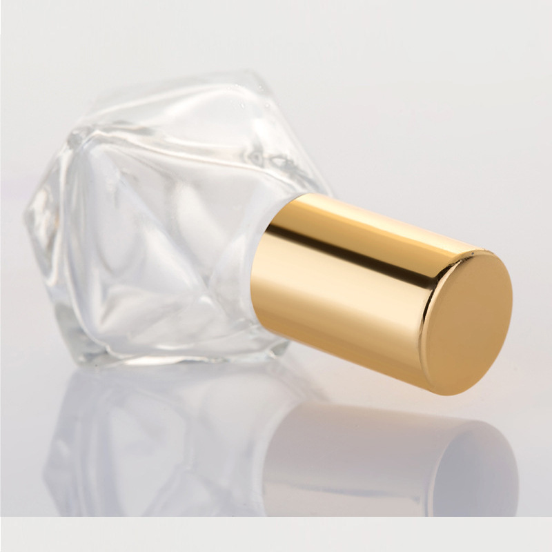 in stock 8ml Diamond Glass Roller Bead Bottle Perfume Walking Bead Oil Bottle Cosmetic Perfume Bottled