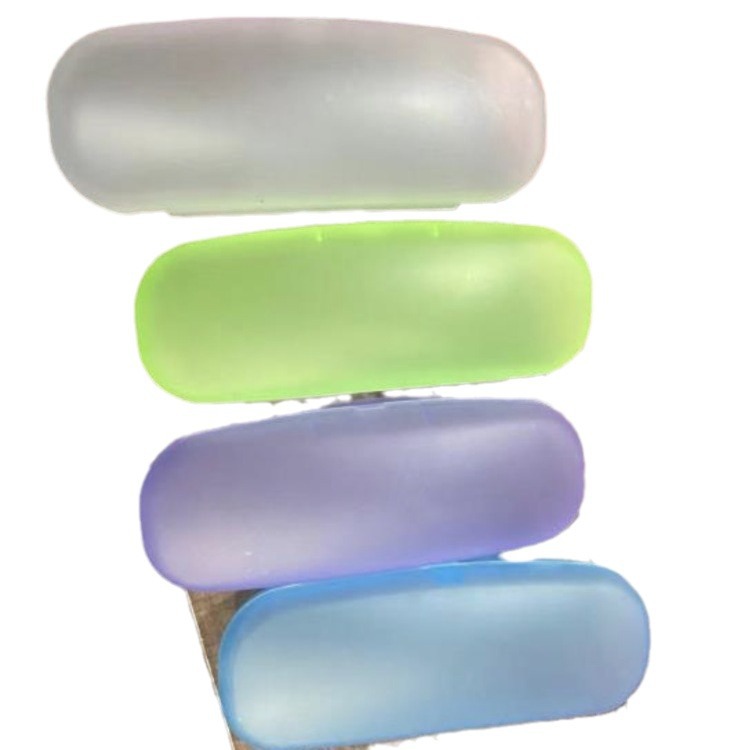 Plastic Color Glasses Case Simple Lightweight Myopic Presbyopic Glasses Case Fresh Translucent Glasses Storage Box Large small size
