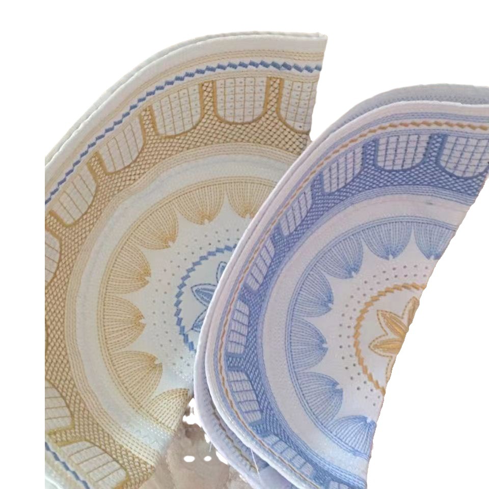 Cross-border supply embroidery hat computer embroidery hat white cap men's ethnic hat wholesale