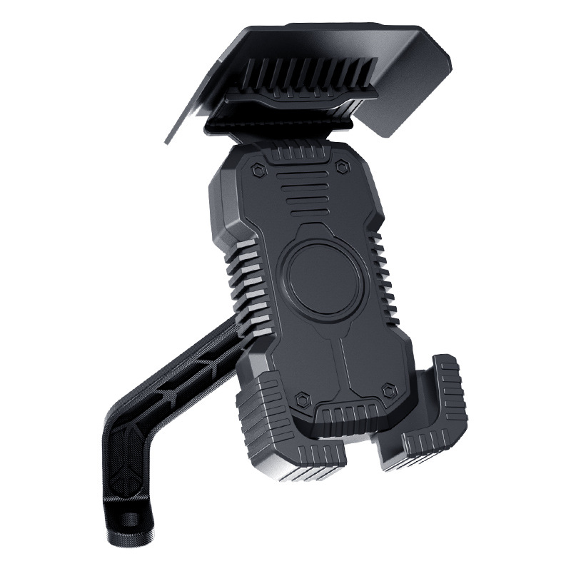 New motorcycle electric car navigation mobile phone bracket outdoor riding shockproof quick release automatic locking bracket