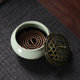 Ceramic household sandalwood burner three-legged tower incense coil incense line incense holder kiln change white porcelain incense burner multi-style spot wholesale