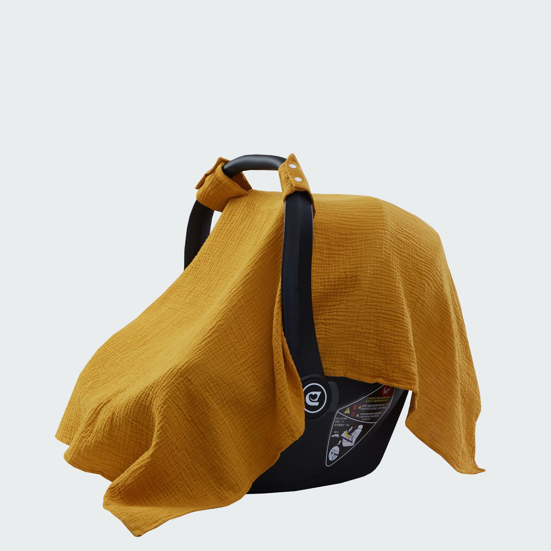 INS Amazon Explosions Pure Cotton Crepe Baby Basket Cover Muslin Gauze Cart Sunshade Cover Blanket