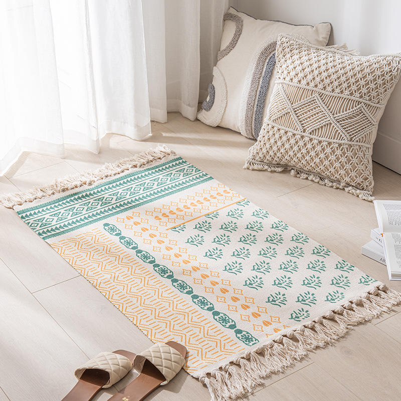 Foreign Trade Nordic Carpet Living Room Moroccan ins Style Advanced Sofa Coffee Table Blanket Bedroom Mat Simple Floor Mat