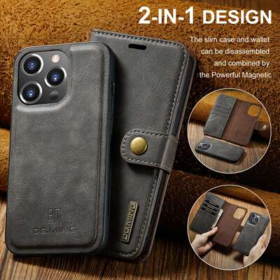 For iPhone16 Pro Max Magnet Split Mobile Phone Leather Case iPhone15 Pro Max Protective Case