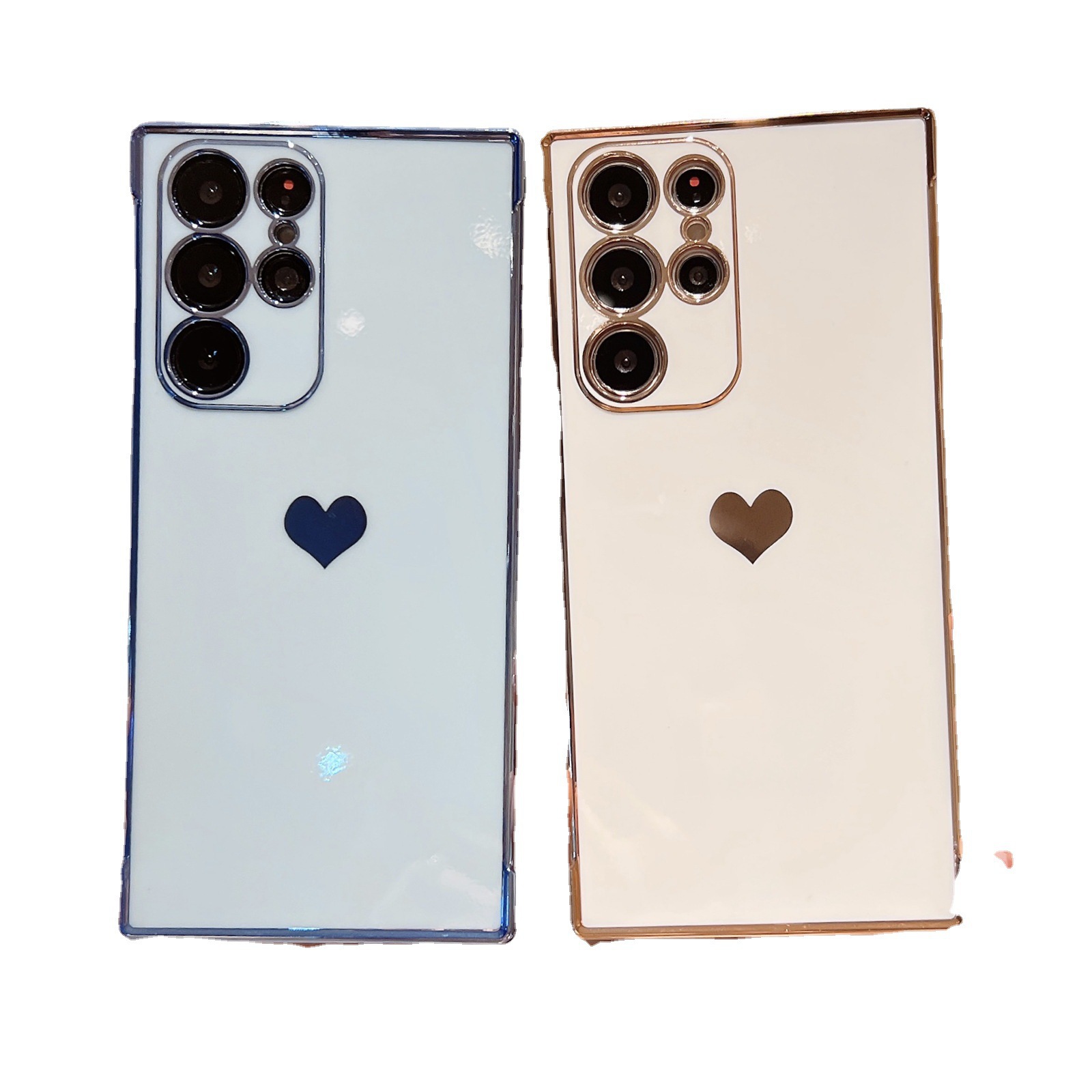 For Samsung S25ULTRA Electroplated Laser Carving Phone Case A16 Side Love Anti-Drop S24FE All-Covered Protective Cover