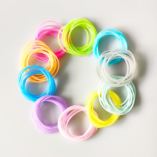 Silicone Luminous Bracelet Multifunctional Silicone Hair Ring Candy Color Bracelet Hair Ring Diameter 2.5mm Bracelet DIY Jewelry