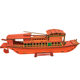 Nanhu red boat sailing model assembled wooden 3diy handmade simulation three-dimensional puzzle patriotic education wholesale